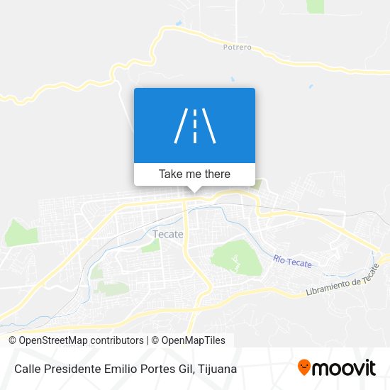 Mapa de Calle Presidente Emilio Portes Gil
