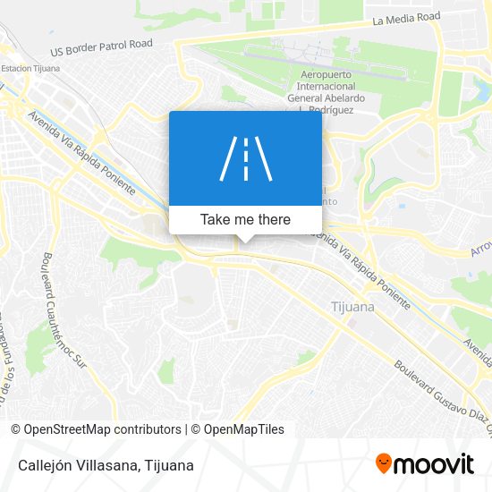 Callejón Villasana map