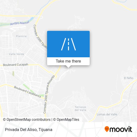 Privada Del Aliso map