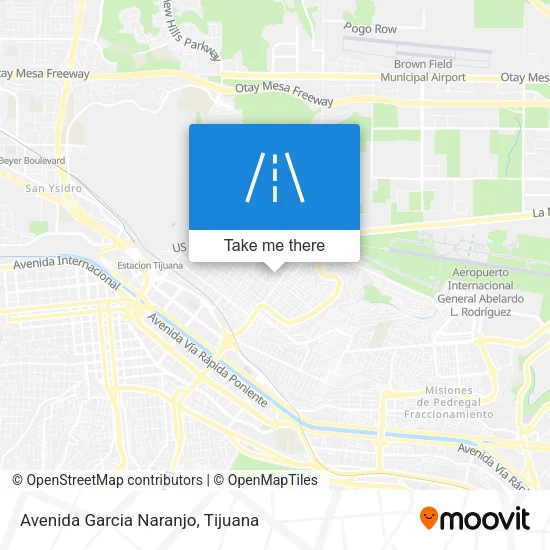 Avenida Garcia Naranjo map