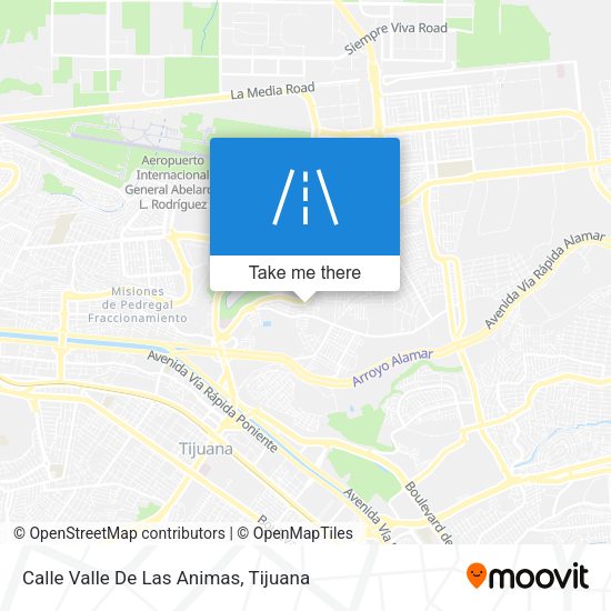 Calle Valle De Las Animas map