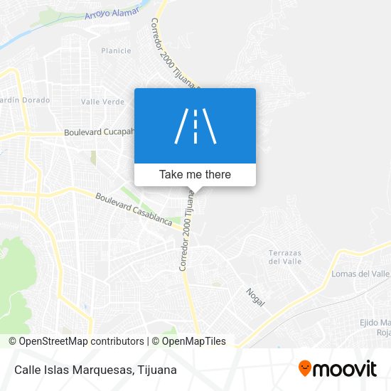 Calle Islas Marquesas map
