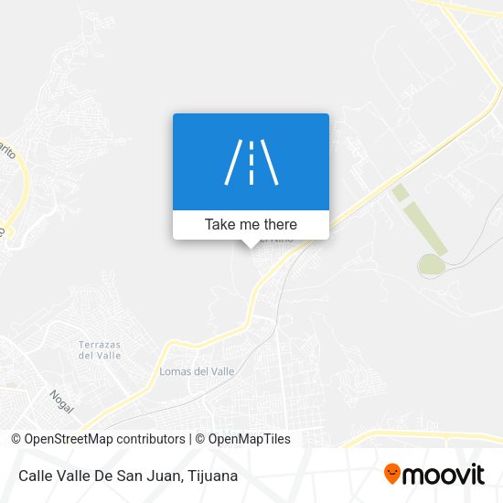Calle Valle De San Juan map