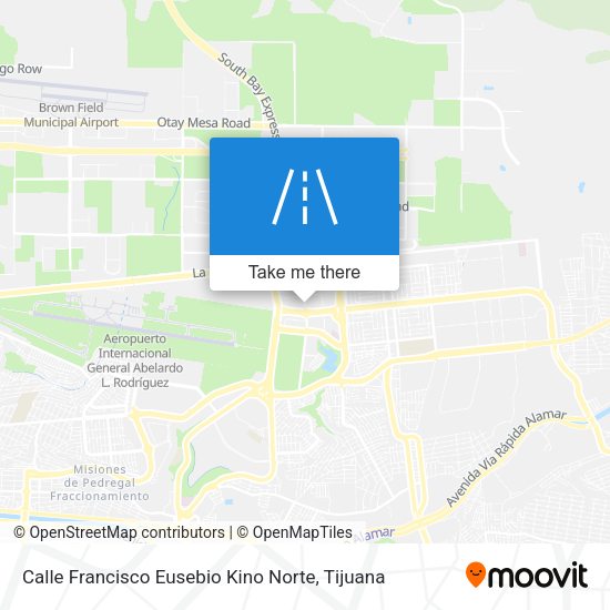 Calle Francisco Eusebio Kino Norte map