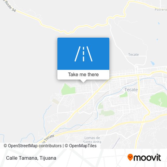 Mapa de Calle Tamana