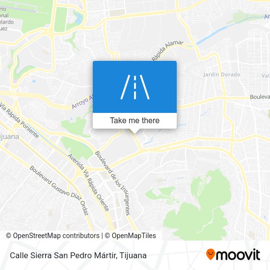 Mapa de Calle Sierra San Pedro Mártir