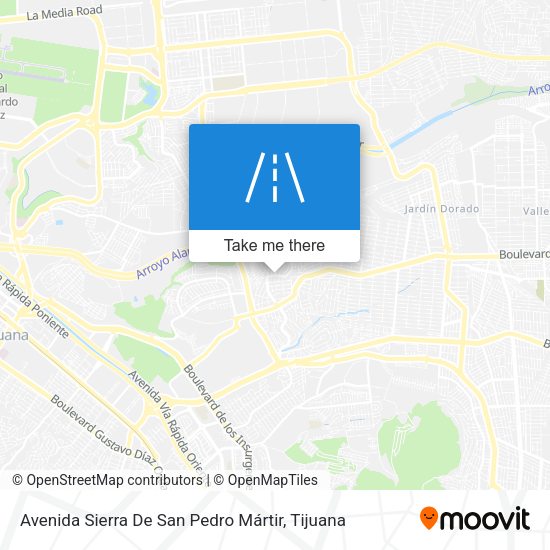 Avenida Sierra De San Pedro Mártir map