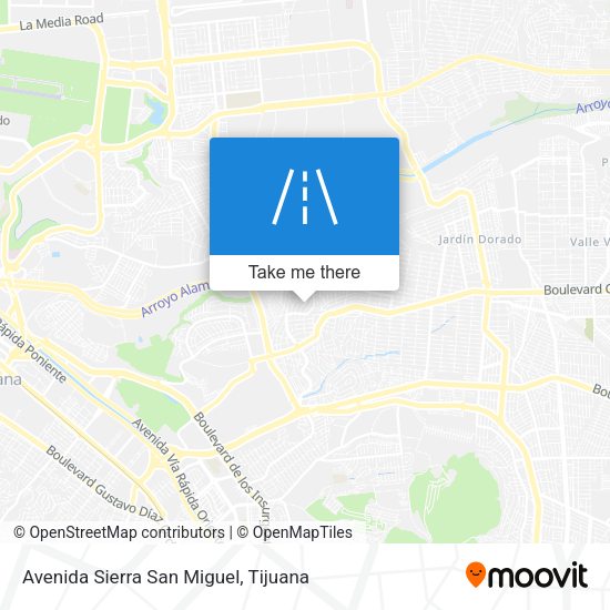 Avenida Sierra San Miguel map