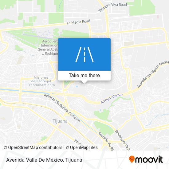 Mapa de Avenida Valle De México