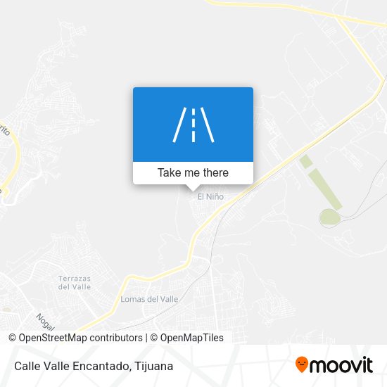 Calle Valle Encantado map