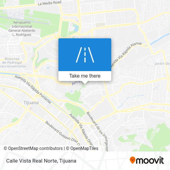 Calle Vista Real Norte map