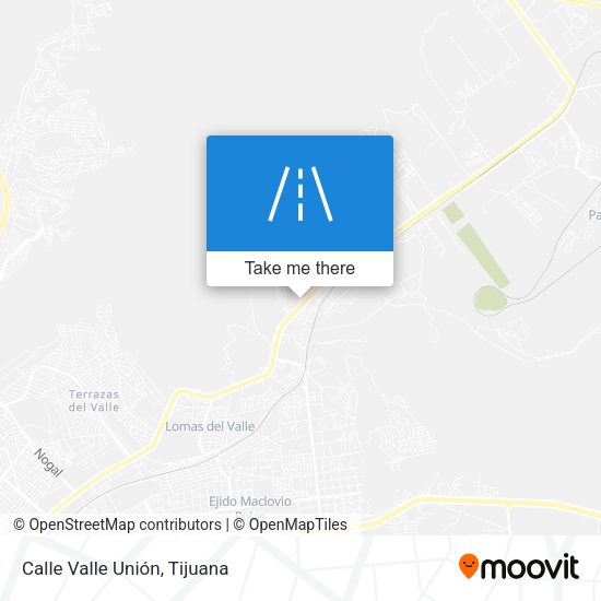 Calle Valle Unión map