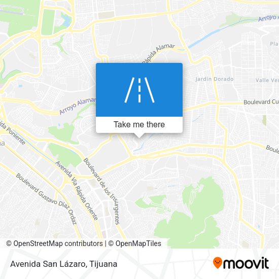 Avenida San Lázaro map
