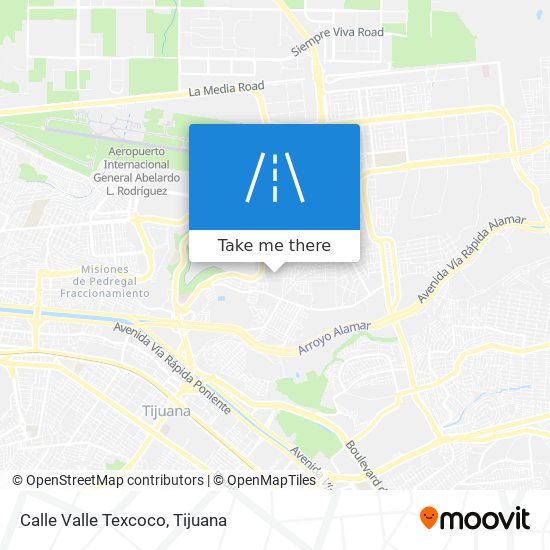 Calle Valle Texcoco map