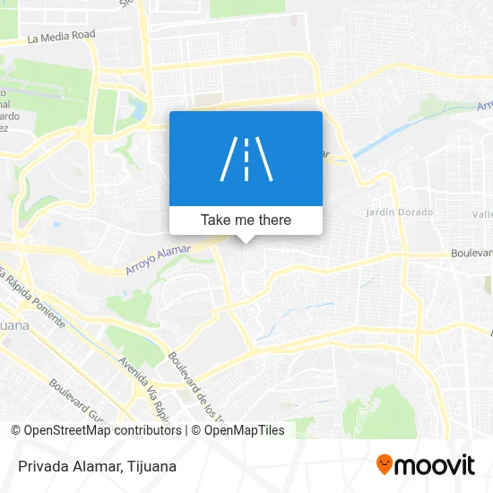 Privada Alamar map