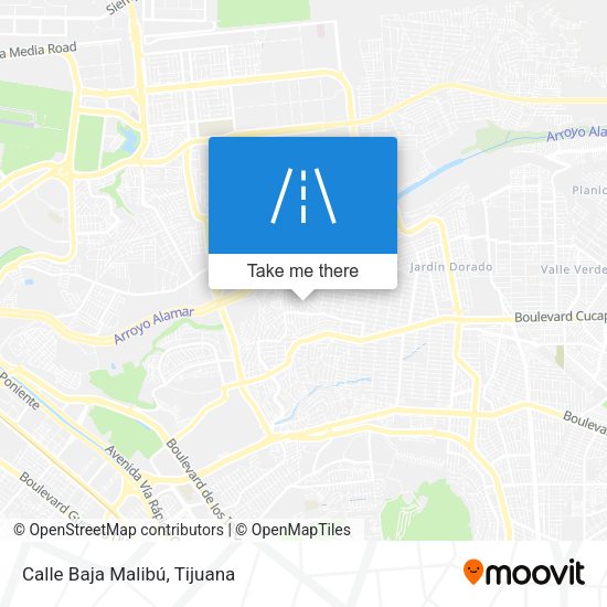 Mapa de Calle Baja Malibú