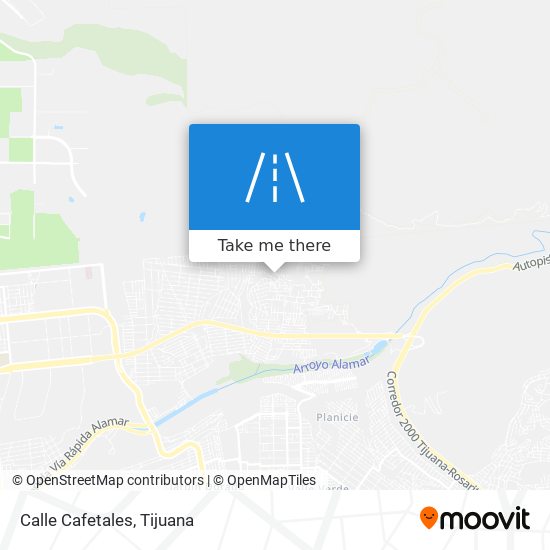 Calle Cafetales map