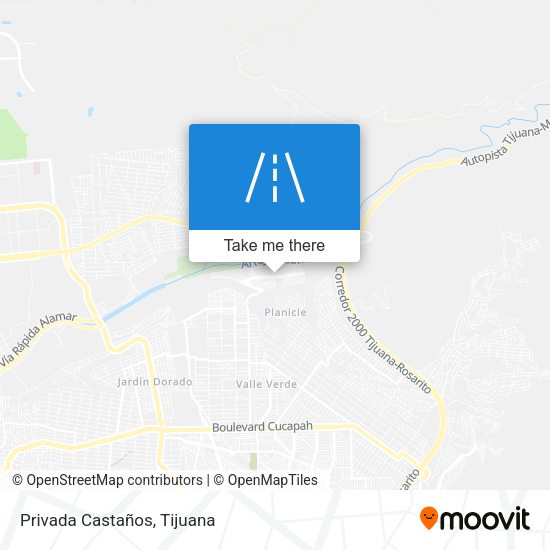 Privada Castaños map
