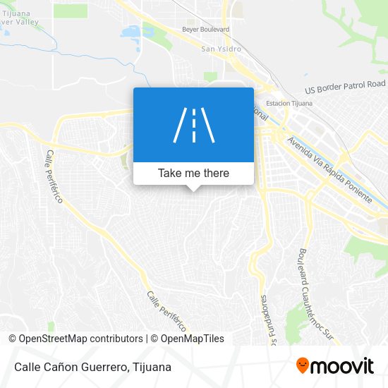 Calle Cañon Guerrero map