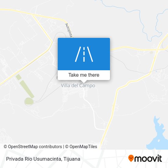 Mapa de Privada Río Usumacinta