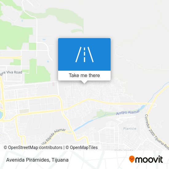Mapa de Avenida Pirámides
