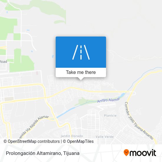 Prolongación Altamirano map