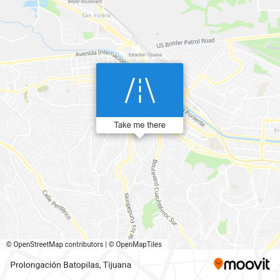 Prolongación Batopilas map