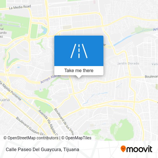 Calle Paseo Del Guaycura map