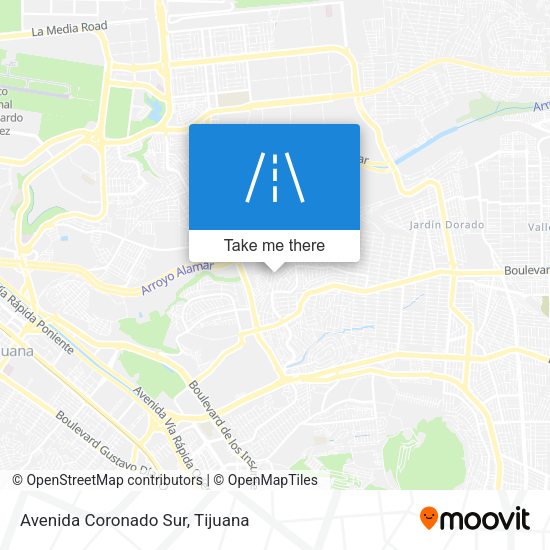 Avenida Coronado Sur map