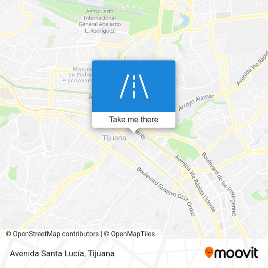 Avenida Santa Lucía map