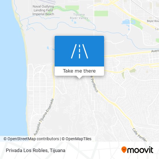 Privada Los Robles map