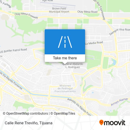 Mapa de Calle Rene Treviño
