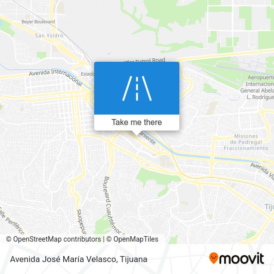 Avenida José María Velasco map