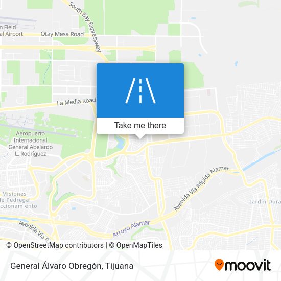 General Álvaro Obregón map