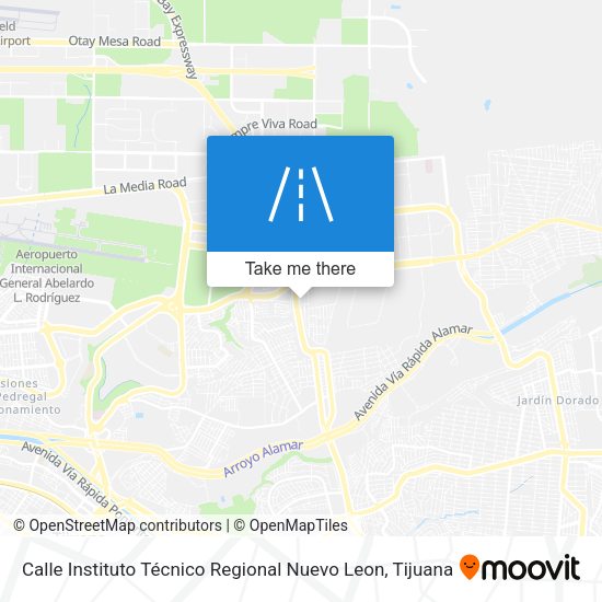 Calle Instituto Técnico Regional Nuevo Leon map