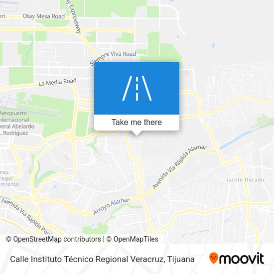 Mapa de Calle Instituto Técnico Regional Veracruz