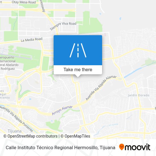Calle Instituto Técnico Regional Hermosillo map