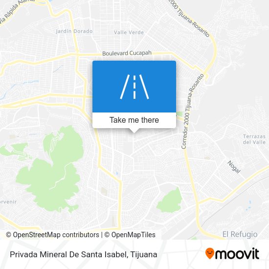 Privada Mineral De Santa Isabel map