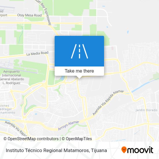 Instituto Técnico Regional Matamoros map