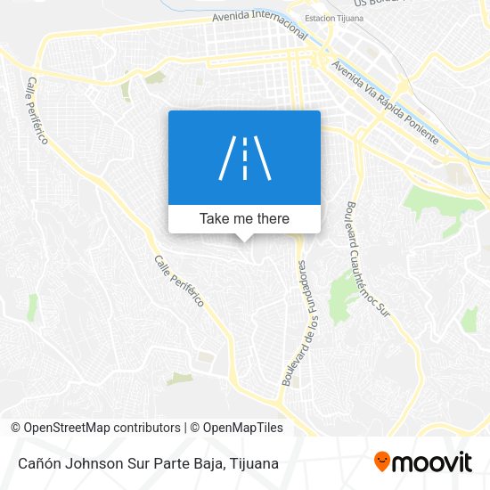 Cañón Johnson Sur Parte Baja map