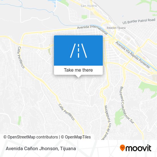 Avenida Cañon Jhonson map