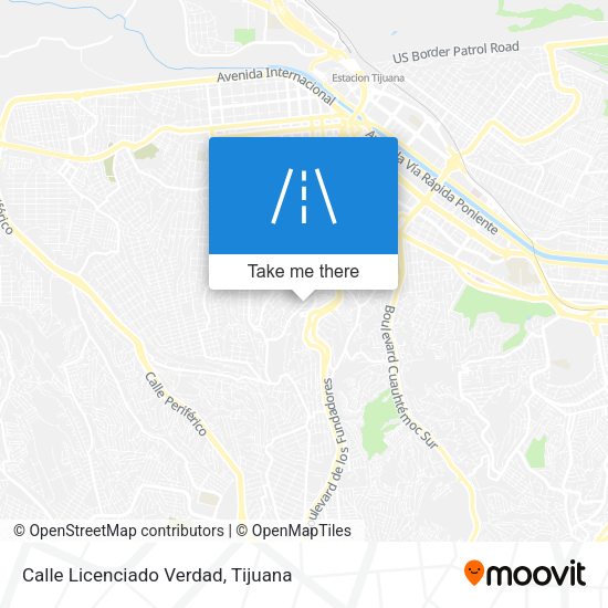 Mapa de Calle Licenciado Verdad