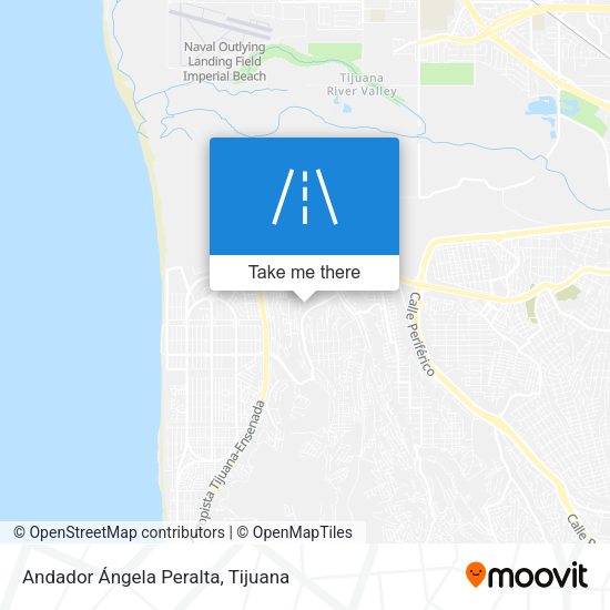 Andador Ángela Peralta map