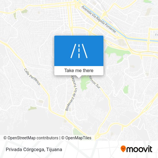 Privada Córgcega map