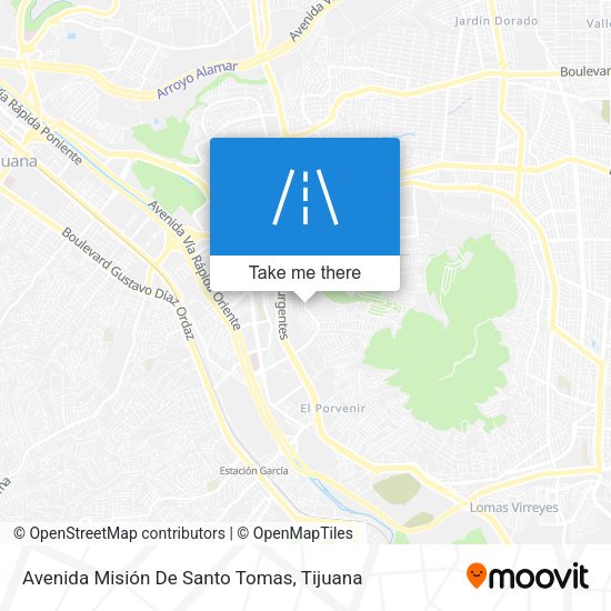 Mapa de Avenida Misión De Santo Tomas