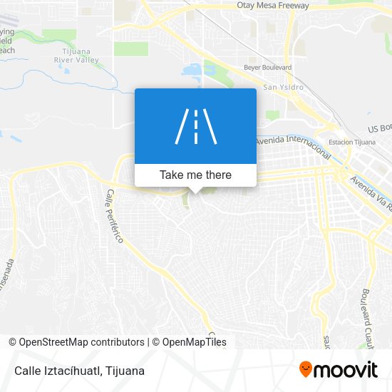 Calle Iztacíhuatl map