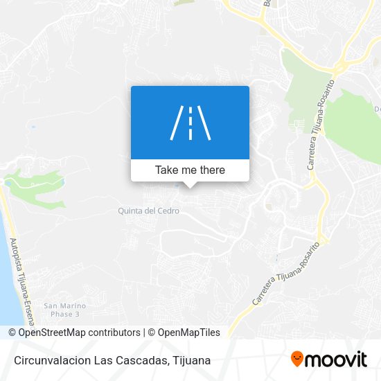 Circunvalacion Las Cascadas map