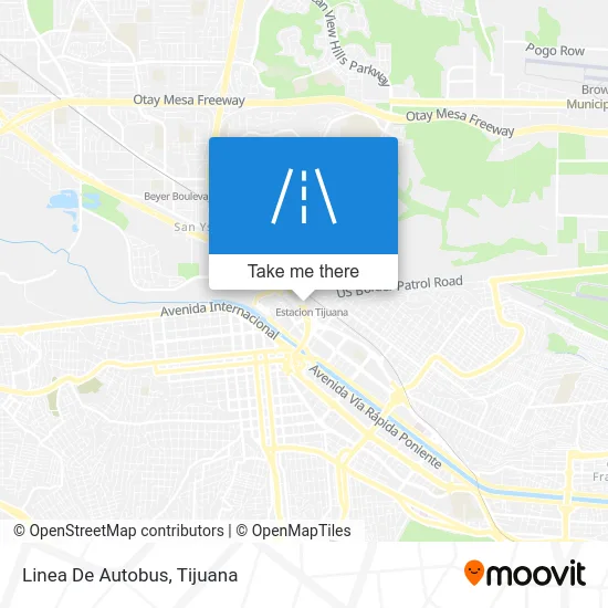 Linea De Autobus map