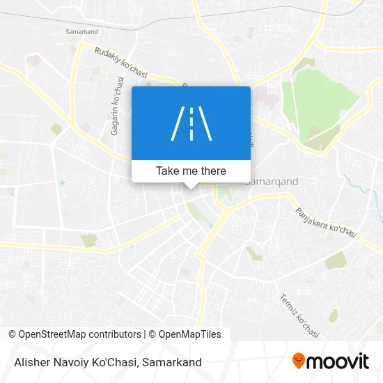 Alisher Navoiy Ko'Chasi map