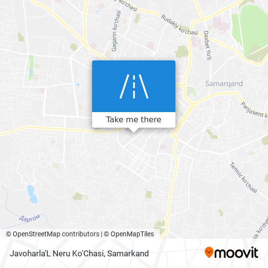 Javoharla'L Neru Ko'Chasi map